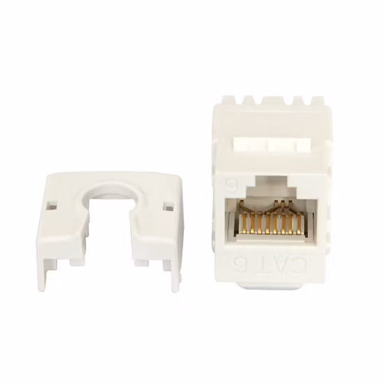  Rj 45 UTP Kat.  5e 180-Grad-Keystone-Buchse