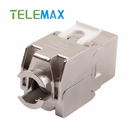 Hochwertige, STP-geschirmte, werkzeuglose RJ45-Cat7/CAT6A-AMP-Keystone-Buchse