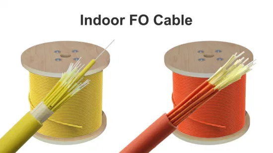 China Factory Indoor Cable 1~288 Core Single Mode Multimode PVC LSZH Kommunikations-Glasfaserkabel